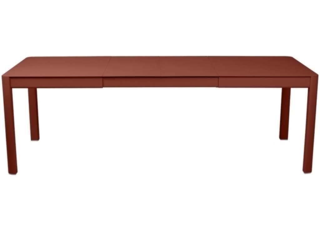 Fermob - Ribambelle Tisch mit 2 Einlegeplatte - 20 Ockerrot - outdoor