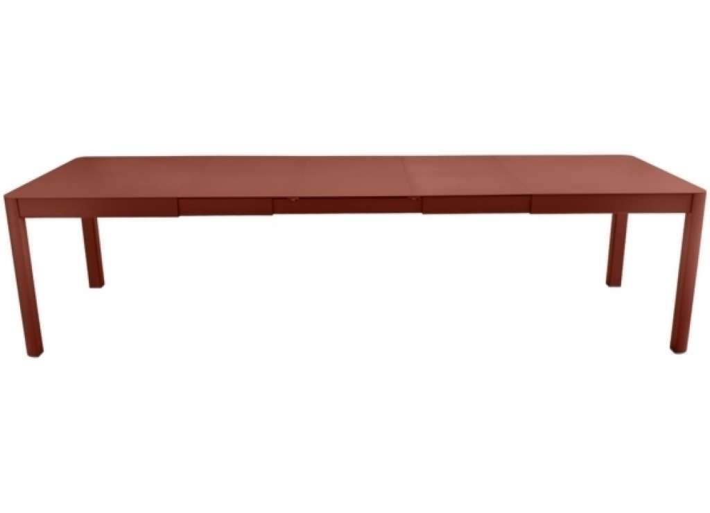 Fermob - Ribambelle Tisch mit 3 Einlegeplatte - 20 Ockerrot - outdoor