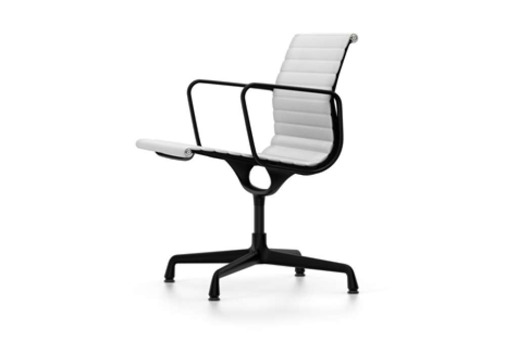 Vitra - Aluminium Chair - EA 108 - Vitra - Leder 72 snow - indoor
