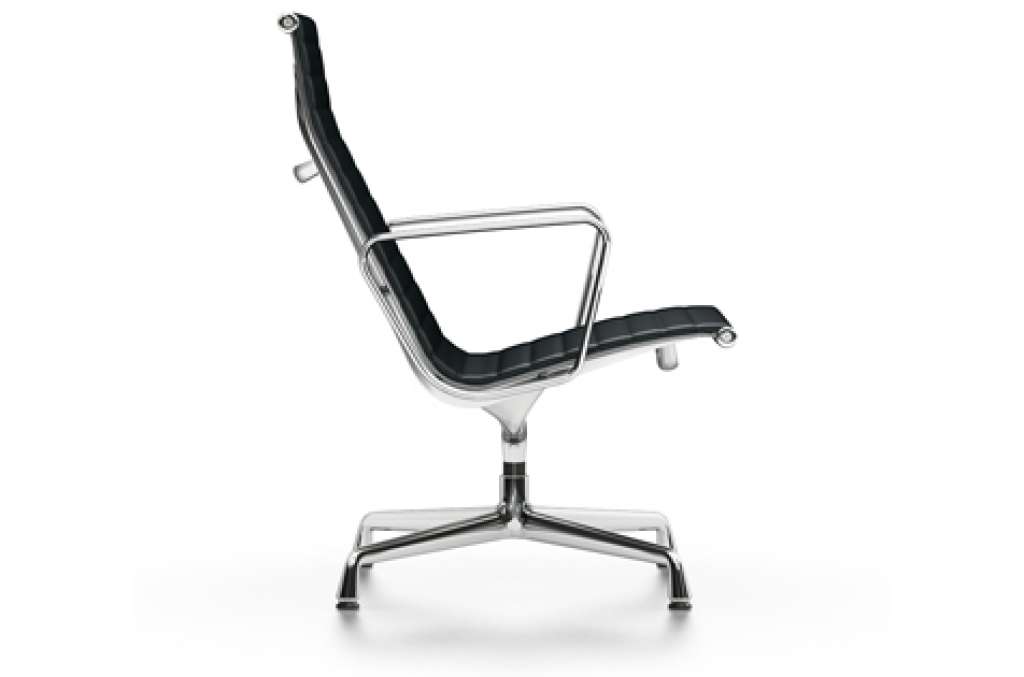 Vitra - Aluminium Chair - EA 116 - Vitra - Leder 66 nero - indoor