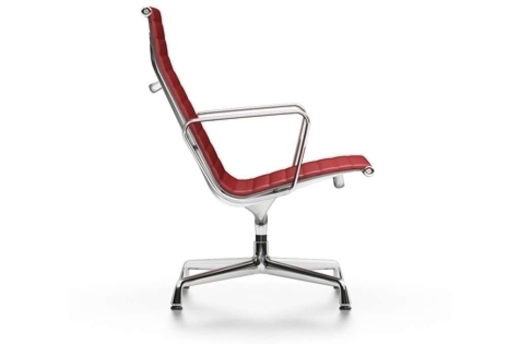 Vitra - Aluminium Chair - EA 116 - Vitra - Leder 70 rot - indoor