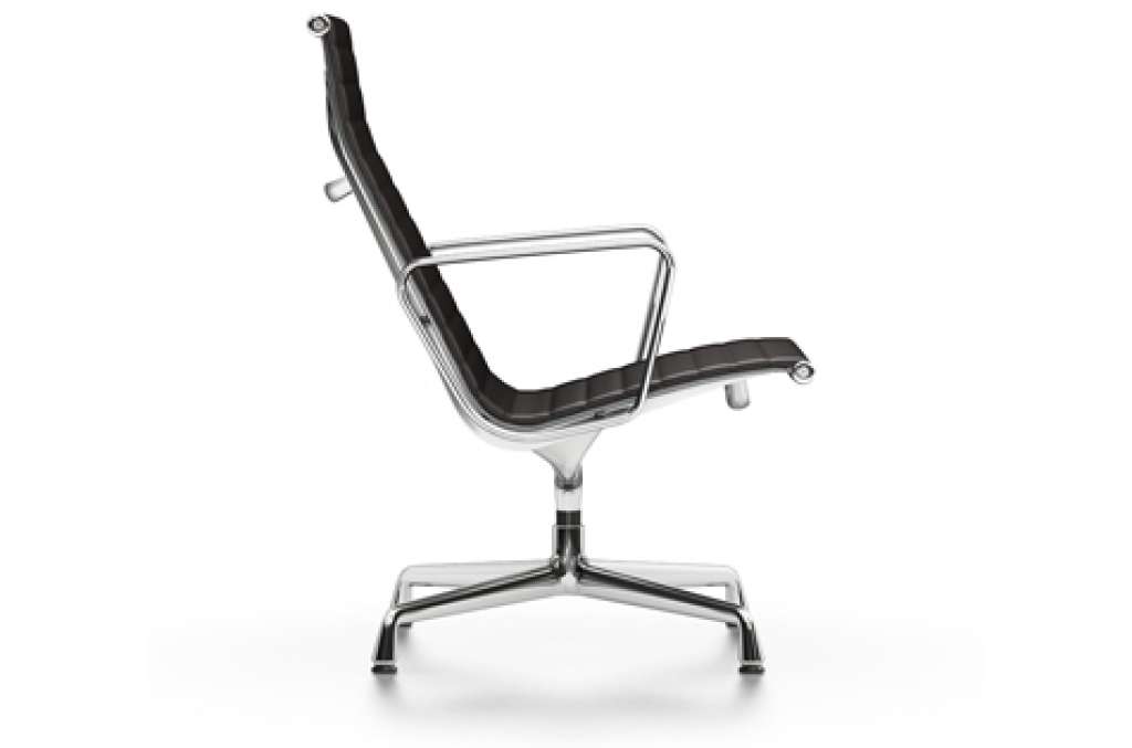 Vitra - Aluminium Chair - EA 116 - Vitra - Leder 68 chocolate - indoor