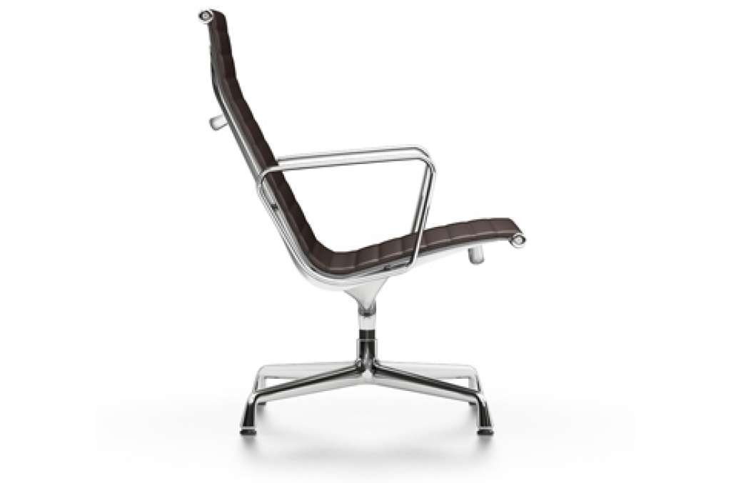 Vitra - Aluminium Chair - EA 116 - Vitra - Leder 69 kastanie - indoor