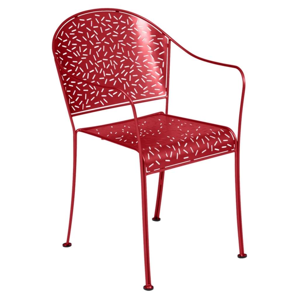 Fermob - Rendez-Vous Stuhl - 67 Mohnrot - outdoor