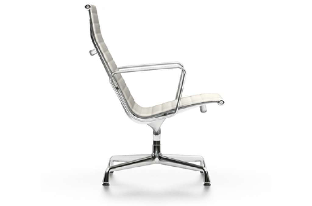 Vitra - Aluminium Chair - EA 116 - Vitra - Leder 72 snow - indoor