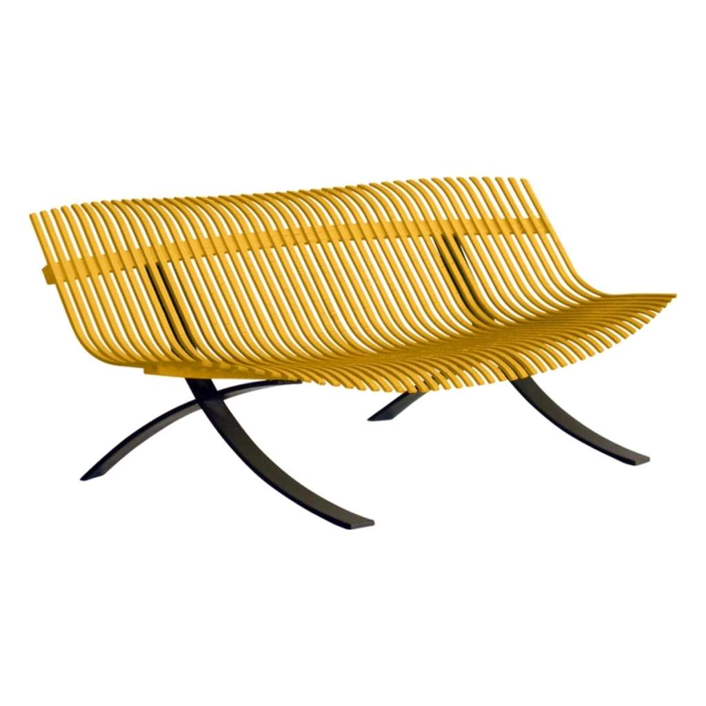 Fermob - Charivari Bank - 73 Honig - Gestell 42 Lakritze - outdoor