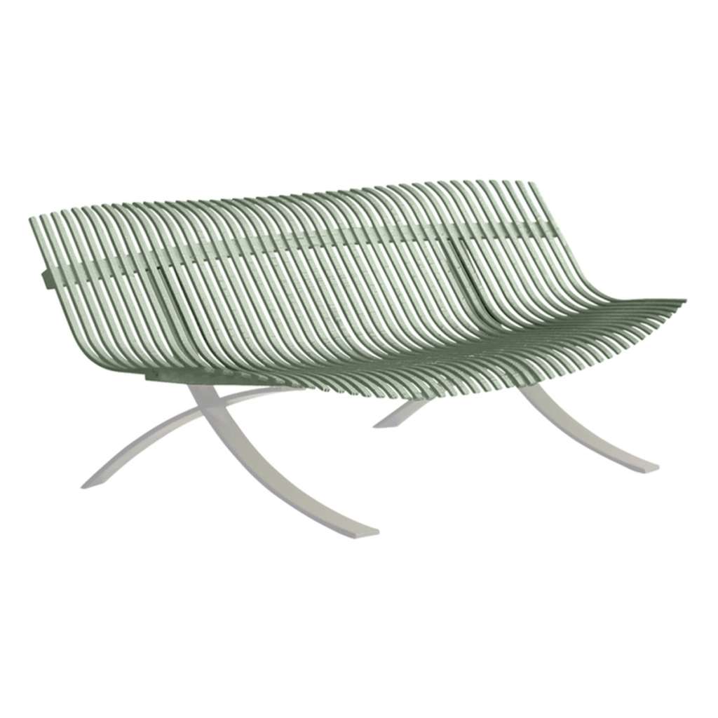 Fermob - Charivari Bank - 82 Kaktus - Gestell 38 Metallgrau - outdoor