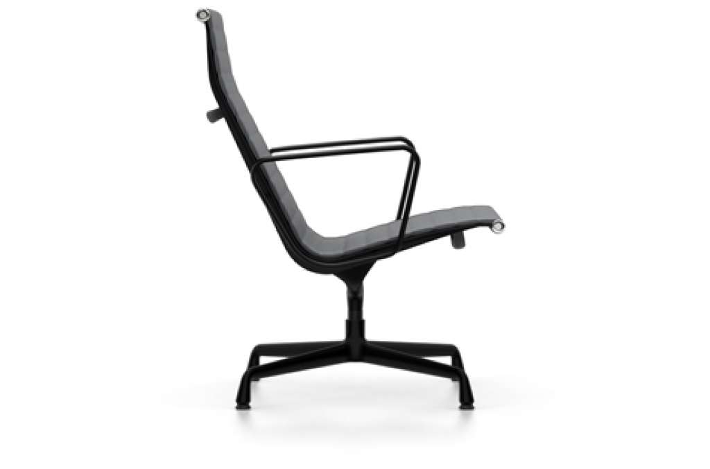 Vitra - Aluminium Chair - EA 116 - Vitra - Leder 67 asphalt - indoor