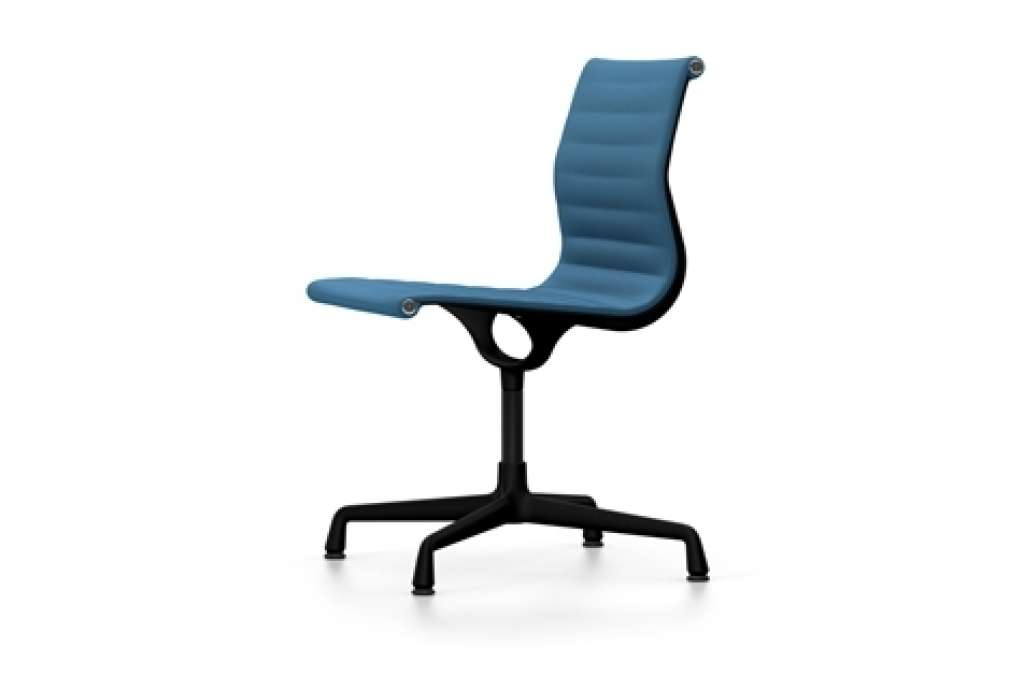 Vitra - Aluminium Chair - EA 101 - 84 blau moorbraun - indoor