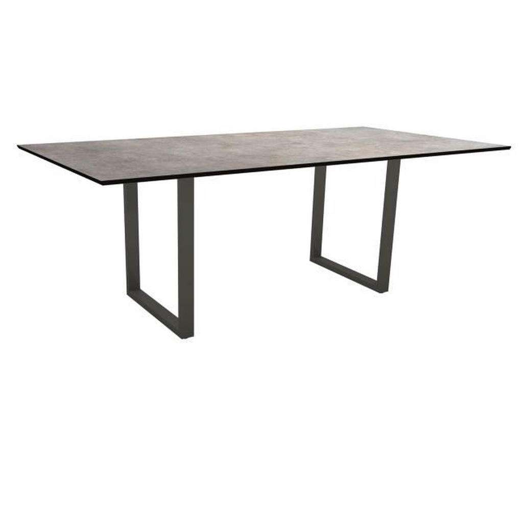 GARTENTISCH Metall Anthrazit, Grau