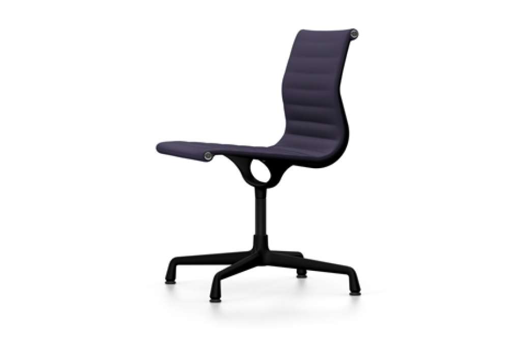 Vitra - Aluminium Chair - EA 101 - 75 dunkelblau moorbraun - indoor