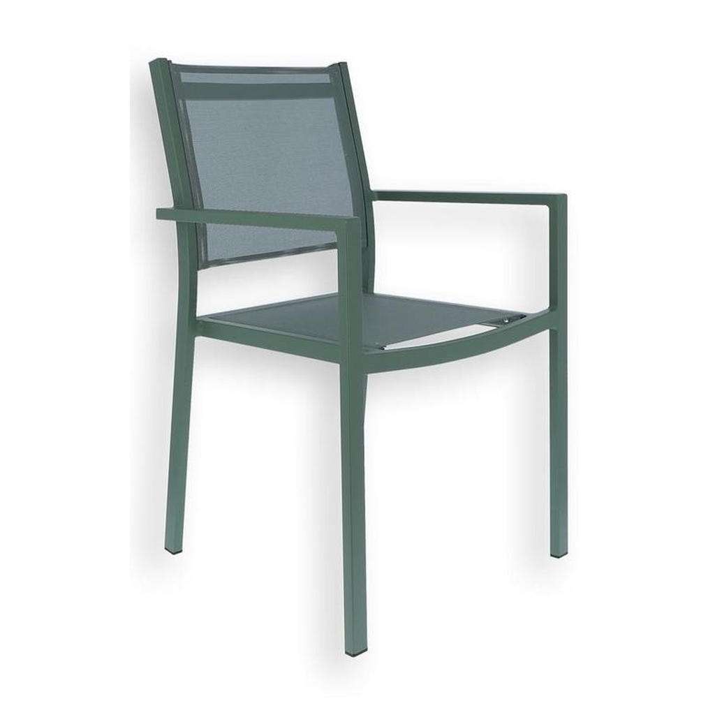 STAPELSESSEL Aluminium Grün