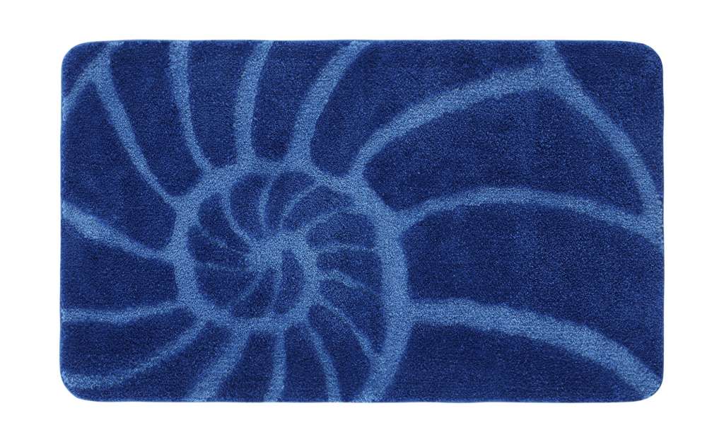 Kleine Wolke Badteppich  Muschel ¦ blau ¦ 100% Polyester ¦ Maße (cm): B: 70 H: 18 T: 12 Badtextilien und Zubehör > Badematten & Badvorleger - Höffner