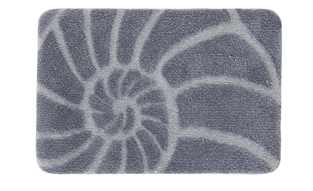 Kleine Wolke Badteppich  Muschel ¦ grau ¦ 100% Polyester ¦ Maße (cm): B: 60 H: 18 T: 12 Badtextilien und Zubehör > Badematten & Badvorleger - Höffner