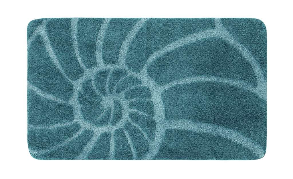 Kleine Wolke Badteppich  Muschel ¦ türkis/petrol ¦ 100% Polyester ¦ Maße (cm): B: 70 H: 18 T: 12 Badtextilien und Zubehör > Badematten & Badvorleger - Höffner