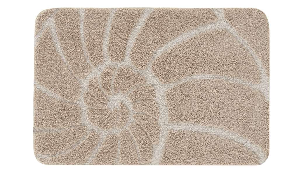 Kleine Wolke Badteppich  Muschel ¦ beige ¦ 100% Polyester ¦ Maße (cm): B: 60 H: 18 T: 12 Badtextilien und Zubehör > Badematten & Badvorleger - Höffner