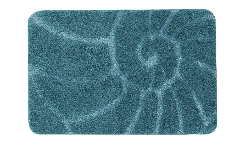 Kleine Wolke Badteppich  Muschel ¦ türkis/petrol ¦ 100% Polyester ¦ Maße (cm): B: 60 H: 18 T: 12 Badtextilien und Zubehör > Badematten & Badvorleger - Höffner
