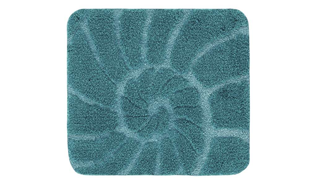 Kleine Wolke Badteppich  Muschel ¦ türkis/petrol ¦ 100% Polyester ¦ Maße (cm): B: 50 H: 18 T: 12 Badtextilien und Zubehör > Badematten & Badvorleger - Höffner