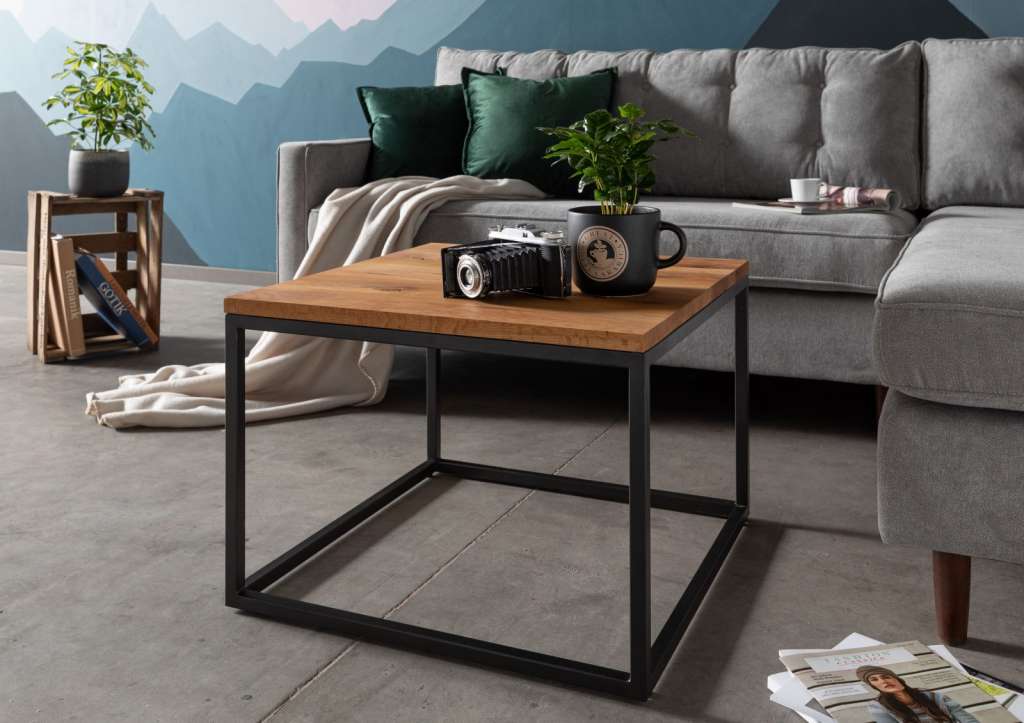 Couchtisch Wildeiche 60x60x43 natur geölt LOUNGE Collection #07