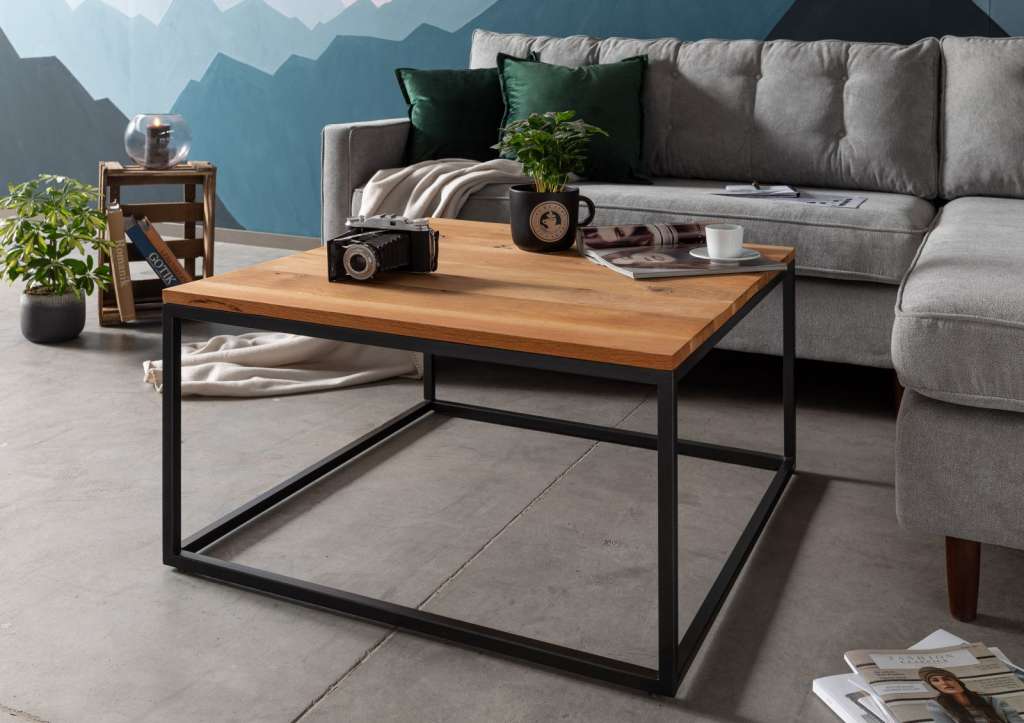 Couchtisch Wildeiche 80x80x43 natur geölt LOUNGE Collection #08