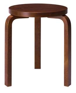 Artek - 60 Hocker Hella Jongerius Kollektion - Gestell Walnuss/Sitz Walnuss - indoor