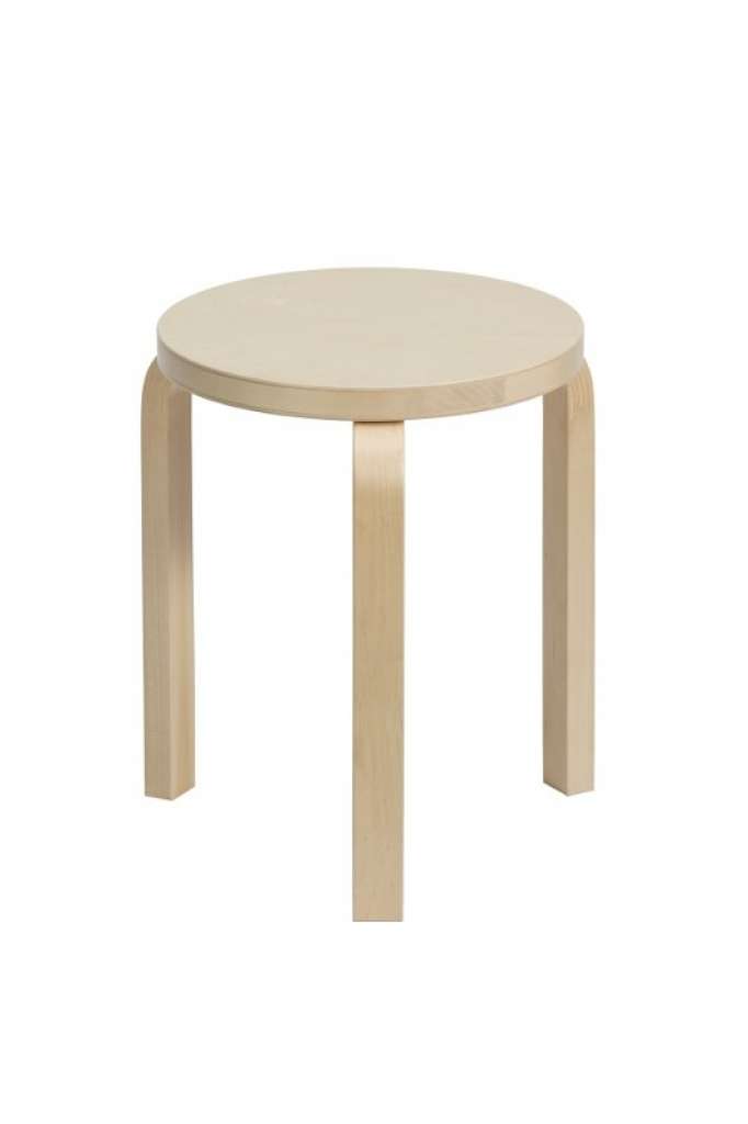 Artek - 60 Hocker - Gestell Birke - Sitz Birkenfurnier - indoor