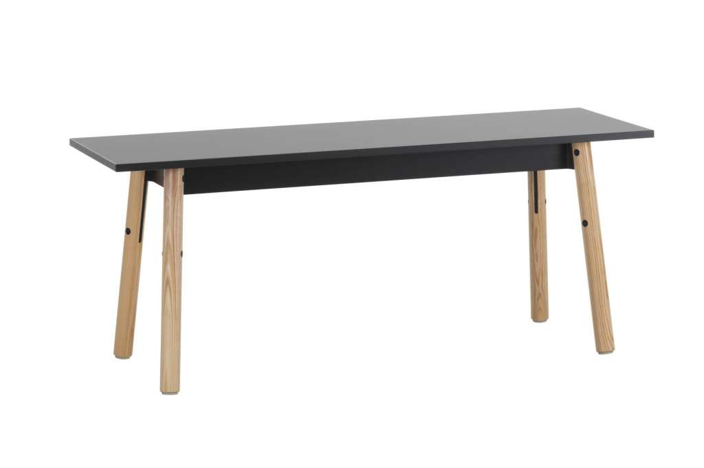 Artek - Kiila Bank - Esche klar lackiert/schwarz - indoor