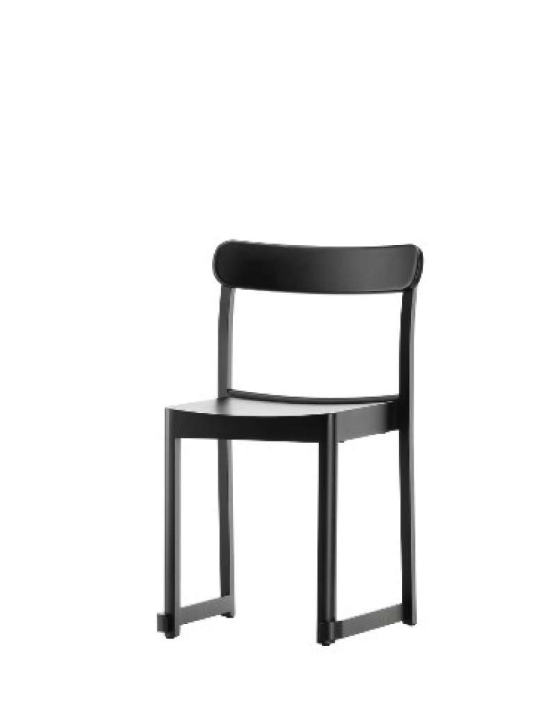 Artek - Atelier Stuhl - Buche, schwarz lackiert - indoor