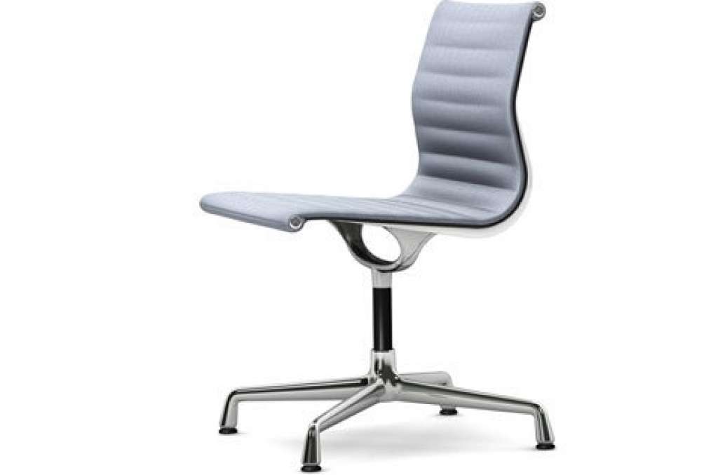 Vitra - Aluminium Chair - EA 101 - 74 dunkelblau elfenbein - indoor