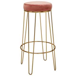 BARHOCKER Goldfarben, Altrosa