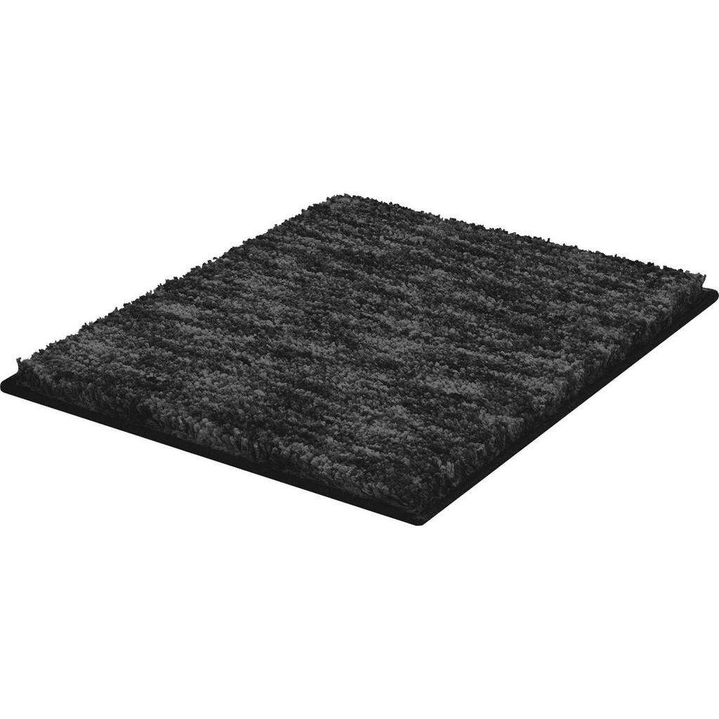 BADTEPPICH Anthrazit, Grau, Silberfarben 60/60 cm