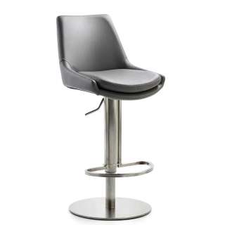 Barhocker aus Edelstahl und Kunstleder Made in Germany