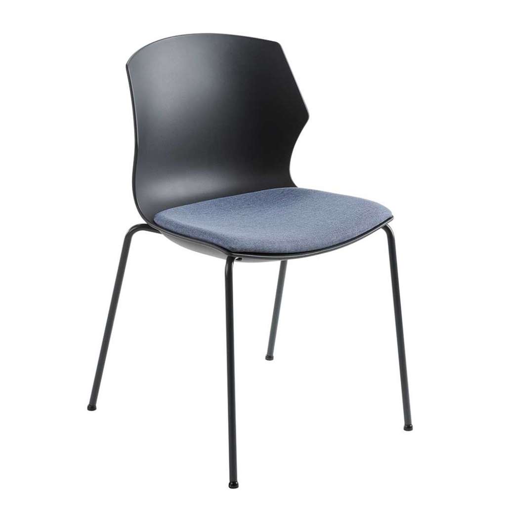 Küchenstuhl in Blaugrau Anthrazit und Schwarz Made in Germany