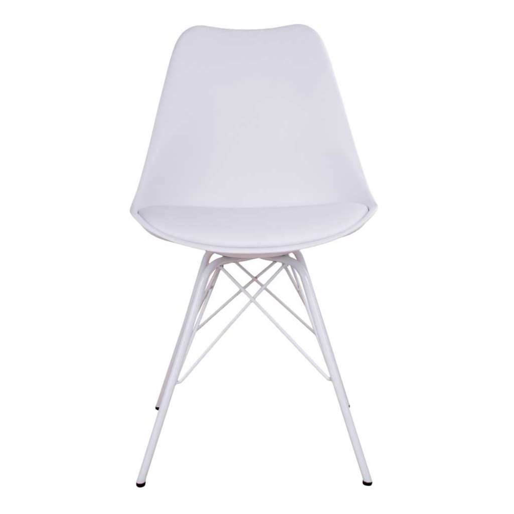 Küchenstühle in Weiß Skandi Design (2er Set)
