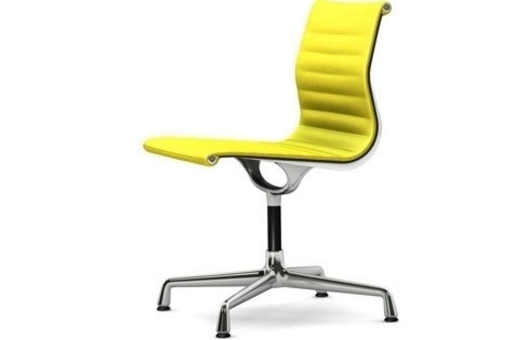 Vitra - Aluminium Chair - EA 101 - 71 gelb lindgrün - indoor