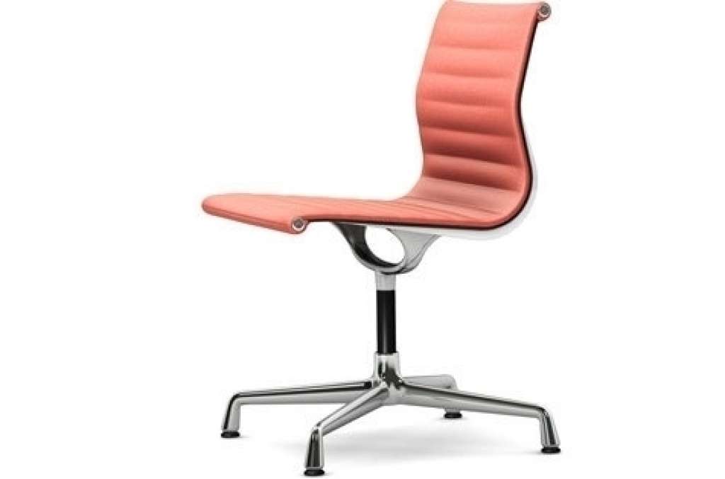 Vitra - Aluminium Chair - EA 101 - 67 poppyred elfenbein - indoor