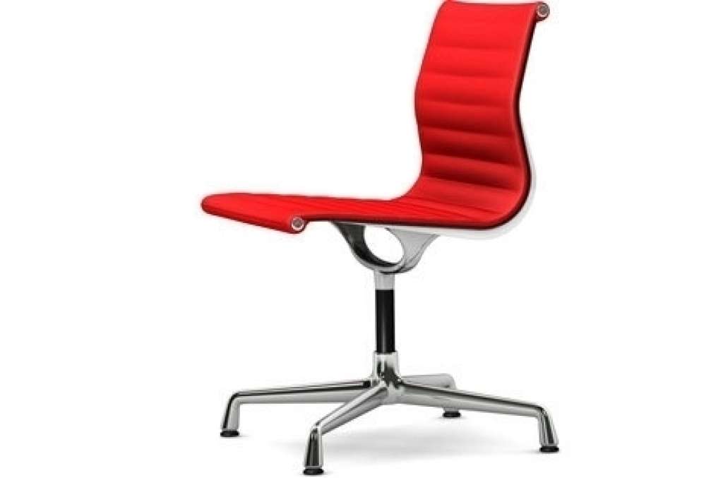 Vitra - Aluminium Chair - EA 101 - 63 rot poppyred - indoor