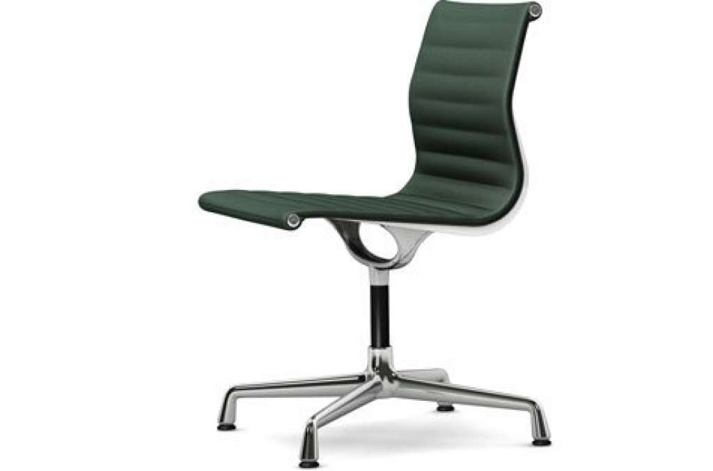 Vitra - Aluminium Chair - EA 101 - 73 petrol moorbraun - indoor