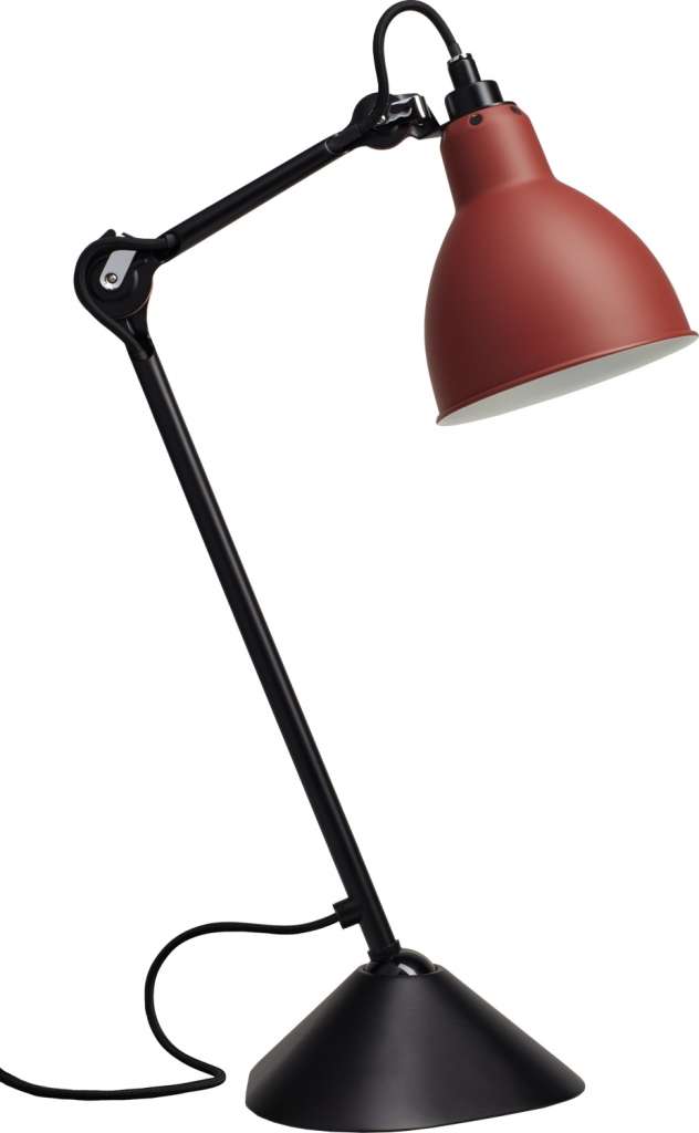 DCW éditions - LAMPE GRAS N°205 Black Body Round - rot - indoor