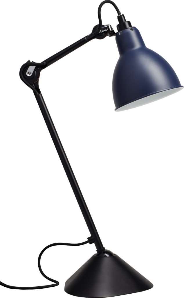 DCW éditions - LAMPE GRAS N°205 Black Body Round - blau - indoor
