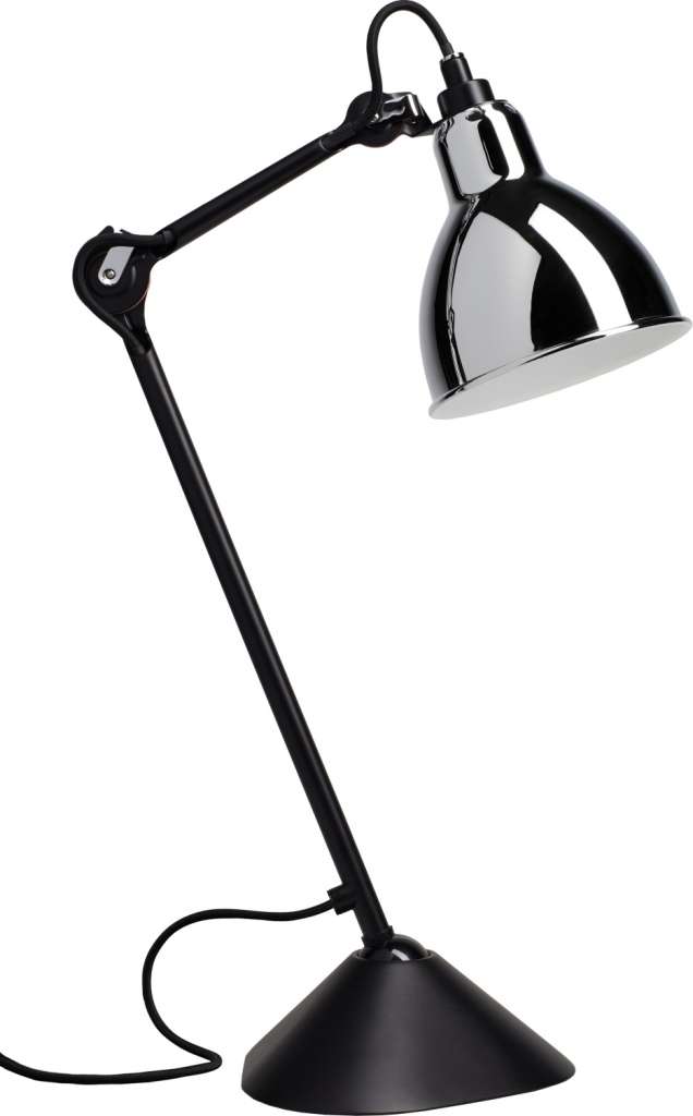 DCW éditions - LAMPE GRAS N°205 Black Body Round - chrom - indoor