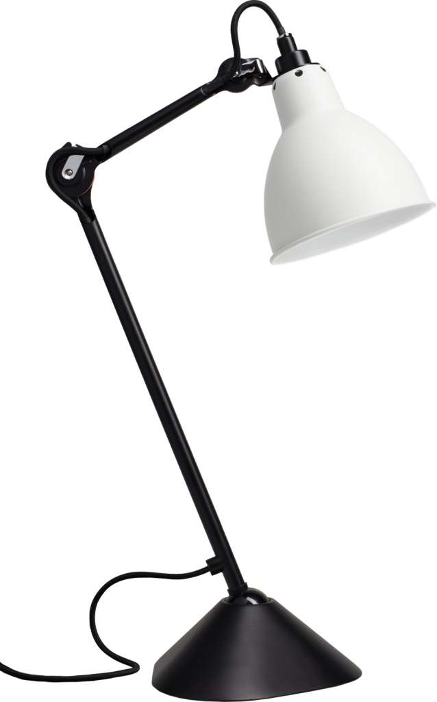 DCW éditions - LAMPE GRAS N°205 Black Body Round - weiß - indoor