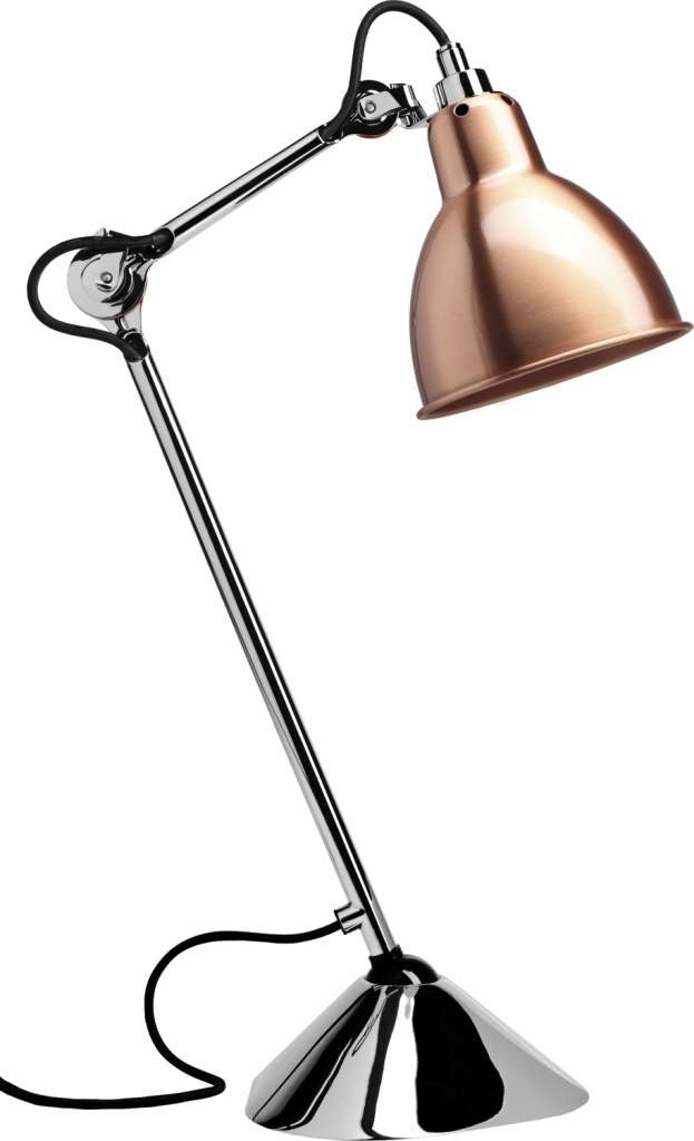 DCW éditions - LAMPE GRAS N°205 Chrome Body ROUND - kupfer - indoor