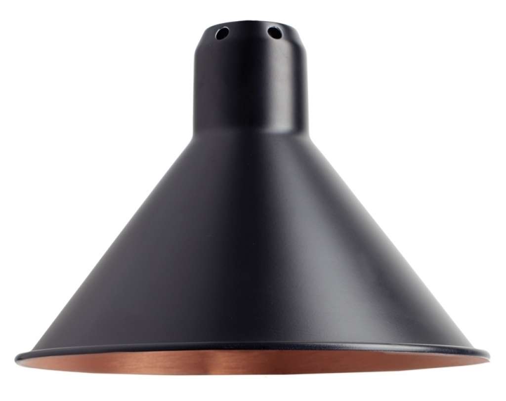 DCW éditions - LAMPE GRAS N°205 Chrome Body CONIC - schwarz/kupfer - indoor