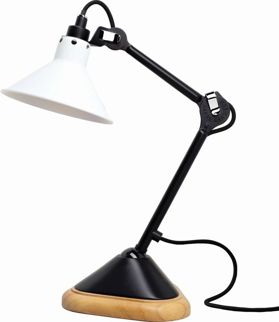 DCW éditions - LAMPE GRAS N°207 schwarz CONIC - weiß - indoor