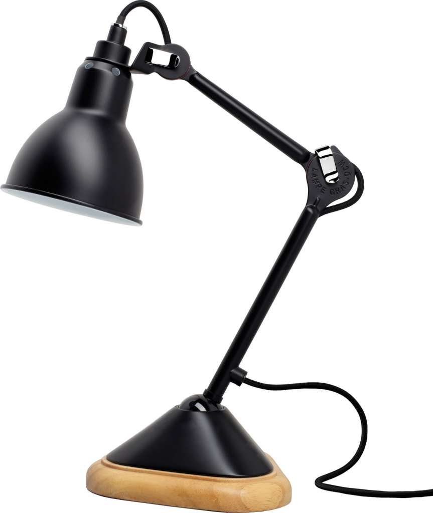 DCW éditions - LAMPE GRAS N°207 schwarz ROUND - schwarz - indoor