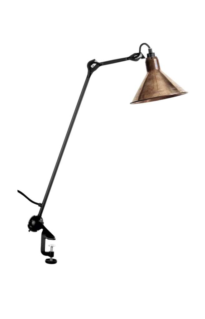 DCW éditions - LAMPE GRAS N°201 CONIC - ungeschliffenes kupfer/weiß - indoor