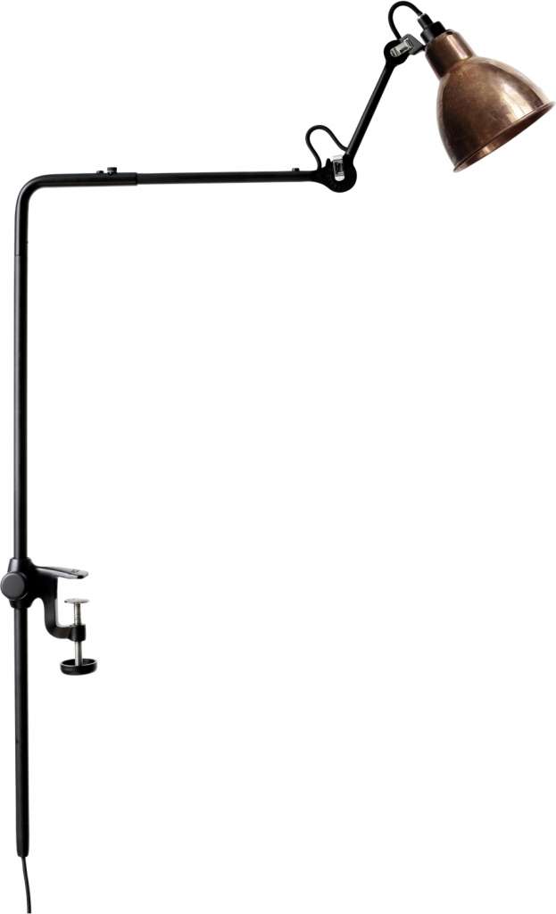 DCW éditions - LAMPE GRAS N°226 ROUND - ungeschliffenes kupfer/weiß - indoor