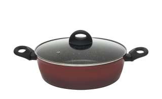Schmorpfanne  Crispy Natura big red ¦ schwarz ¦ Aluminium ¦ Maße (cm): H: 8 Ø: 28 Töpfe & Pfannen & Zubehör > Pfannen > Schmorpfannen - Höffner