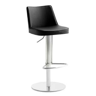 Barstuhl in Schwarz Kunstleder Made in Germany